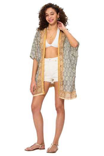 Kimono femme 100% coton origine inde