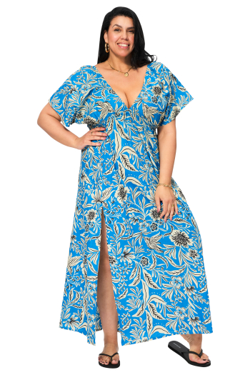 Robe grande taille 100% coton origine inde