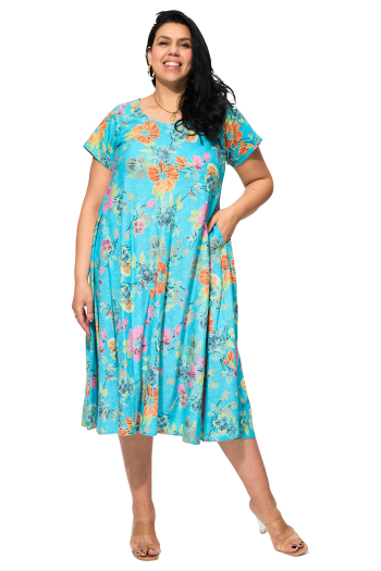 Robe grande taille 100% coton origine inde