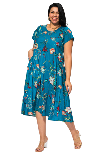 Robe grande taille 100% coton origine inde