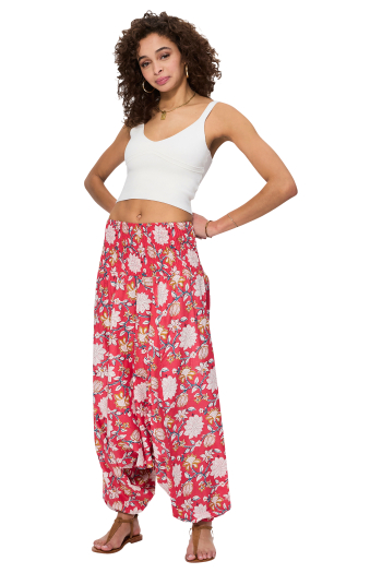 Pantalon Sarouel Femme En Velours Côtelé - Taille Haute, élastique, Poches - Couleur Unie, Style Décontracté, Lounge, Streetwear - Grandes Tailles Disponibles