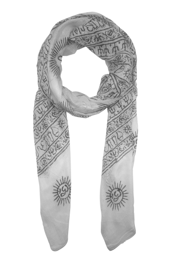 Foulard yoga om 100% viscose origine inde